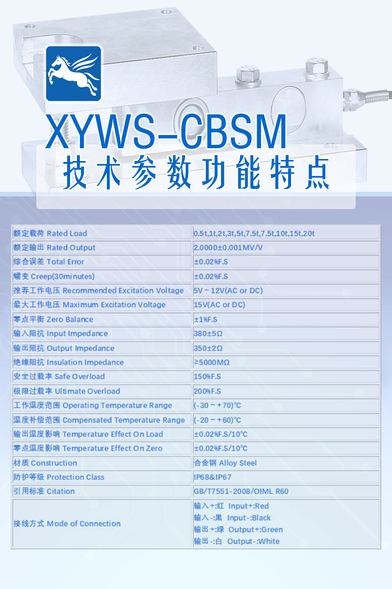 XYWS-CBM 技術參數(shù)