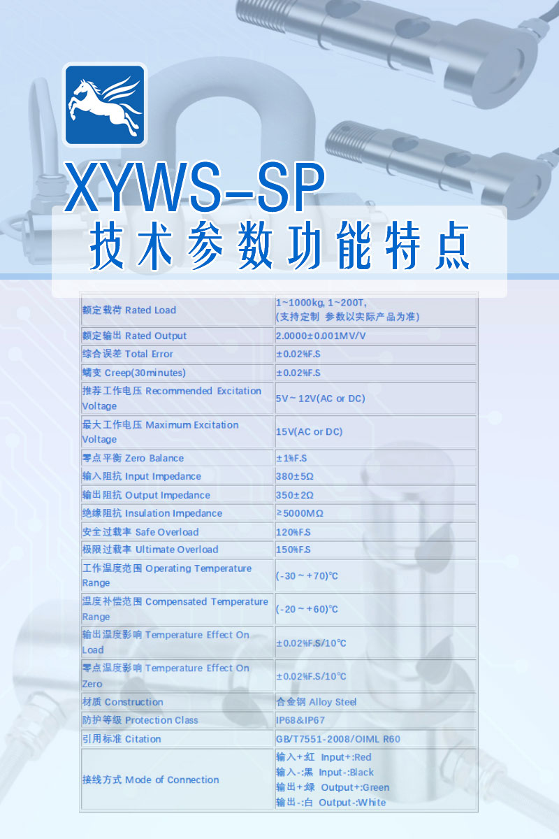 XYWS-SP 技術(shù)參數(shù)